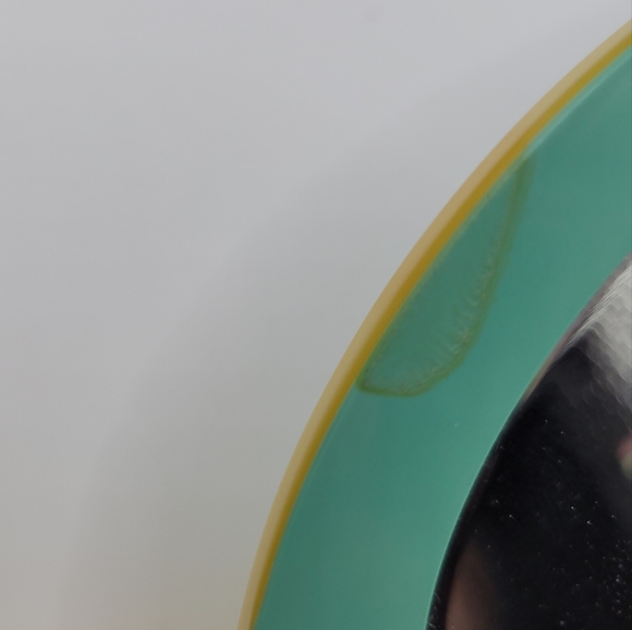 VTG Vanity Set | Mirror & Comb | Blue & Yellow | Dupont | Made in the USA - Picture 7 of 11